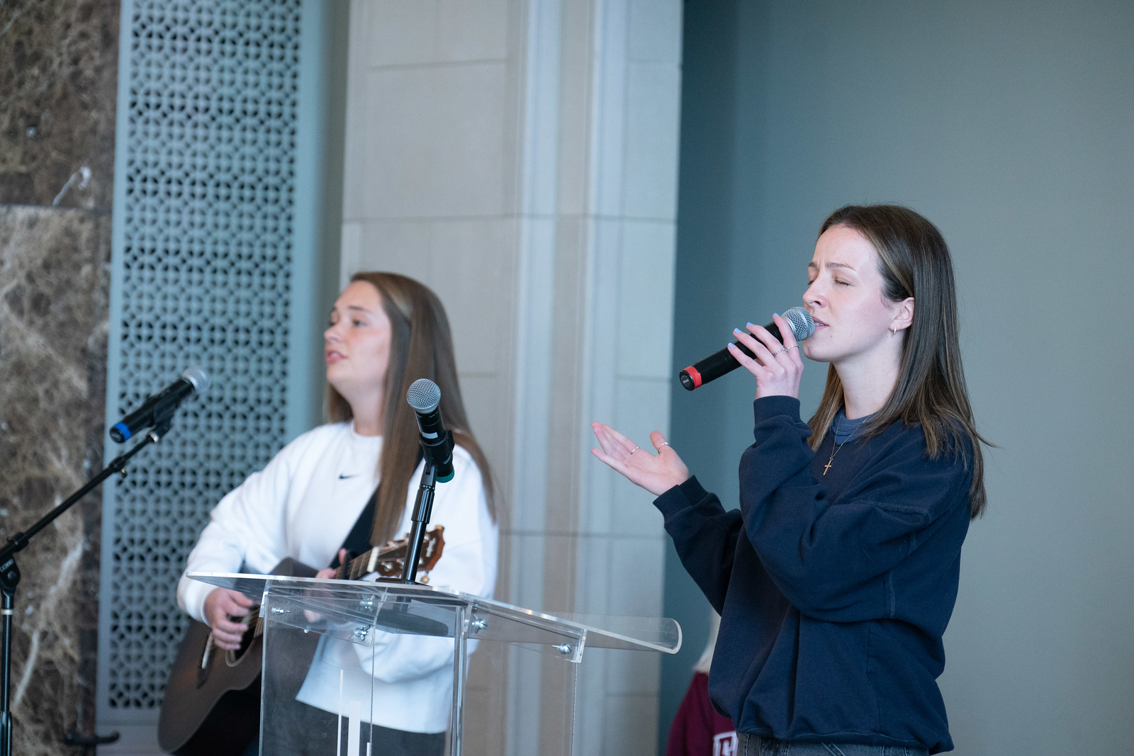 worship band in a chapel service