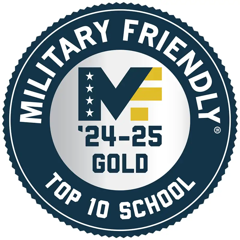 Military Friendly School '24- 25 Gold Designation Logo