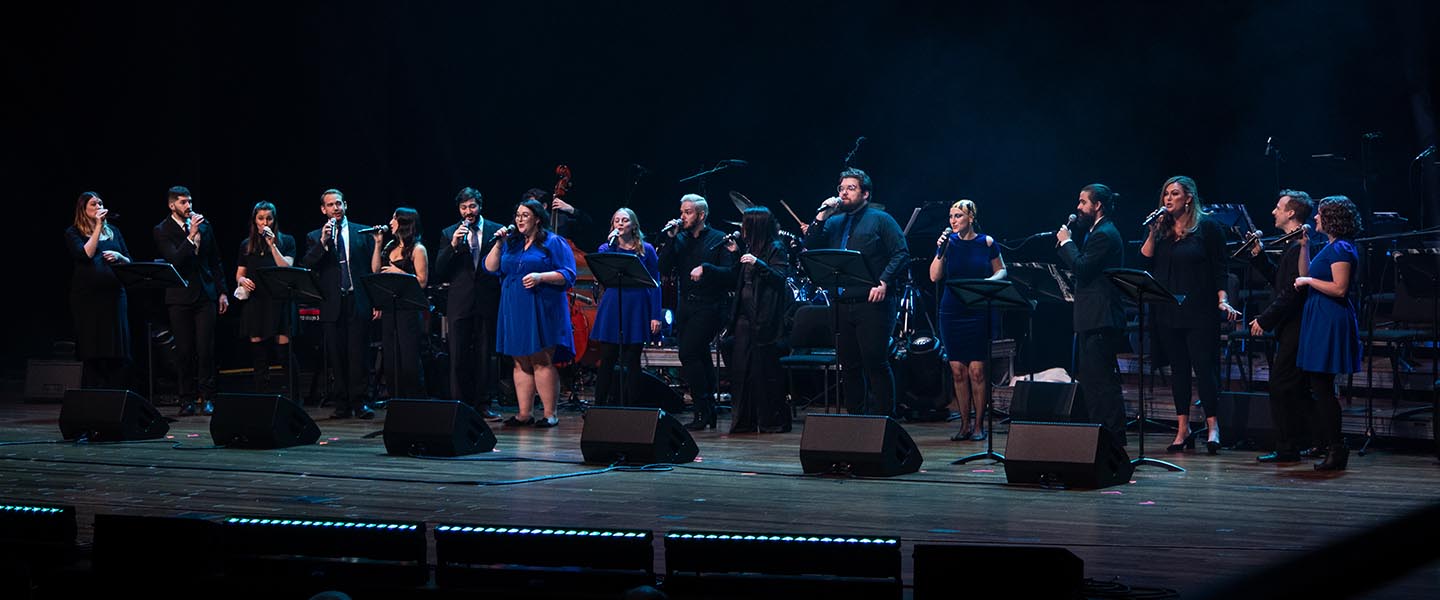 Jazz student perform with Jazz alumn at 50 years of jazz celebration