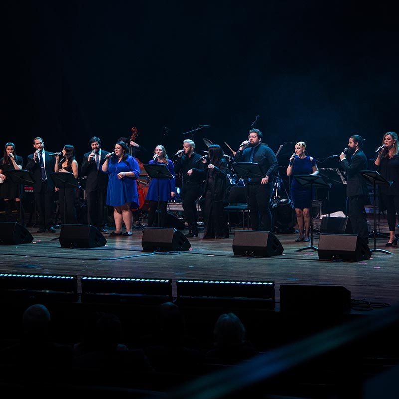 Jazz student perform with Jazz alumn at 50 years of jazz celebration