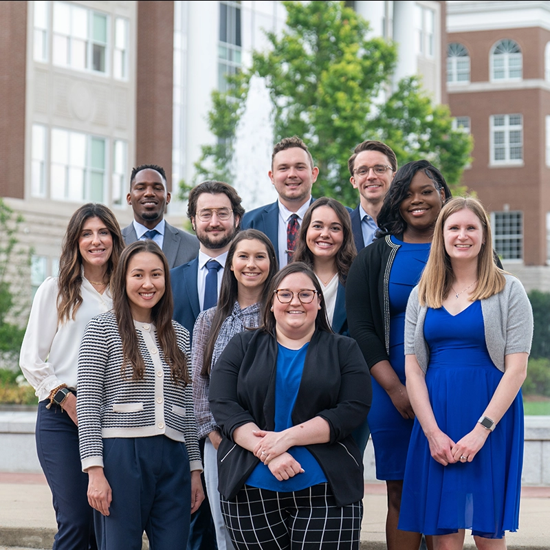 A group of pharmacy fellows posing for a photo