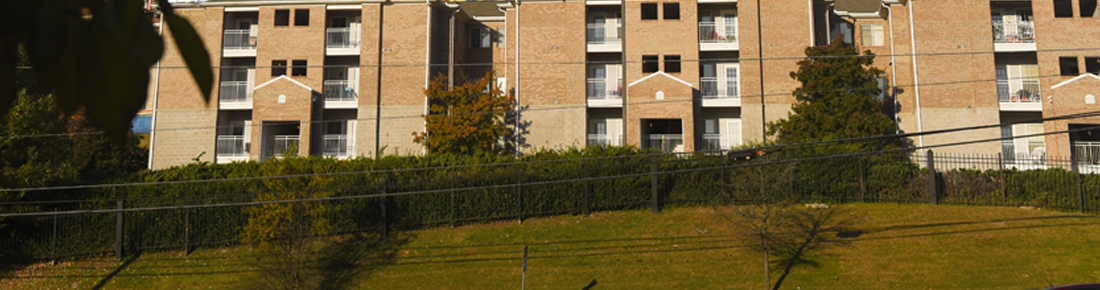 Exterior view of Hillside Apartments