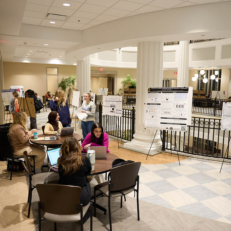 Student Research being presenting in Ayers Atrium