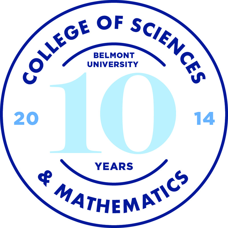 College of Sciences & Mathematics 10 year anniversary seal