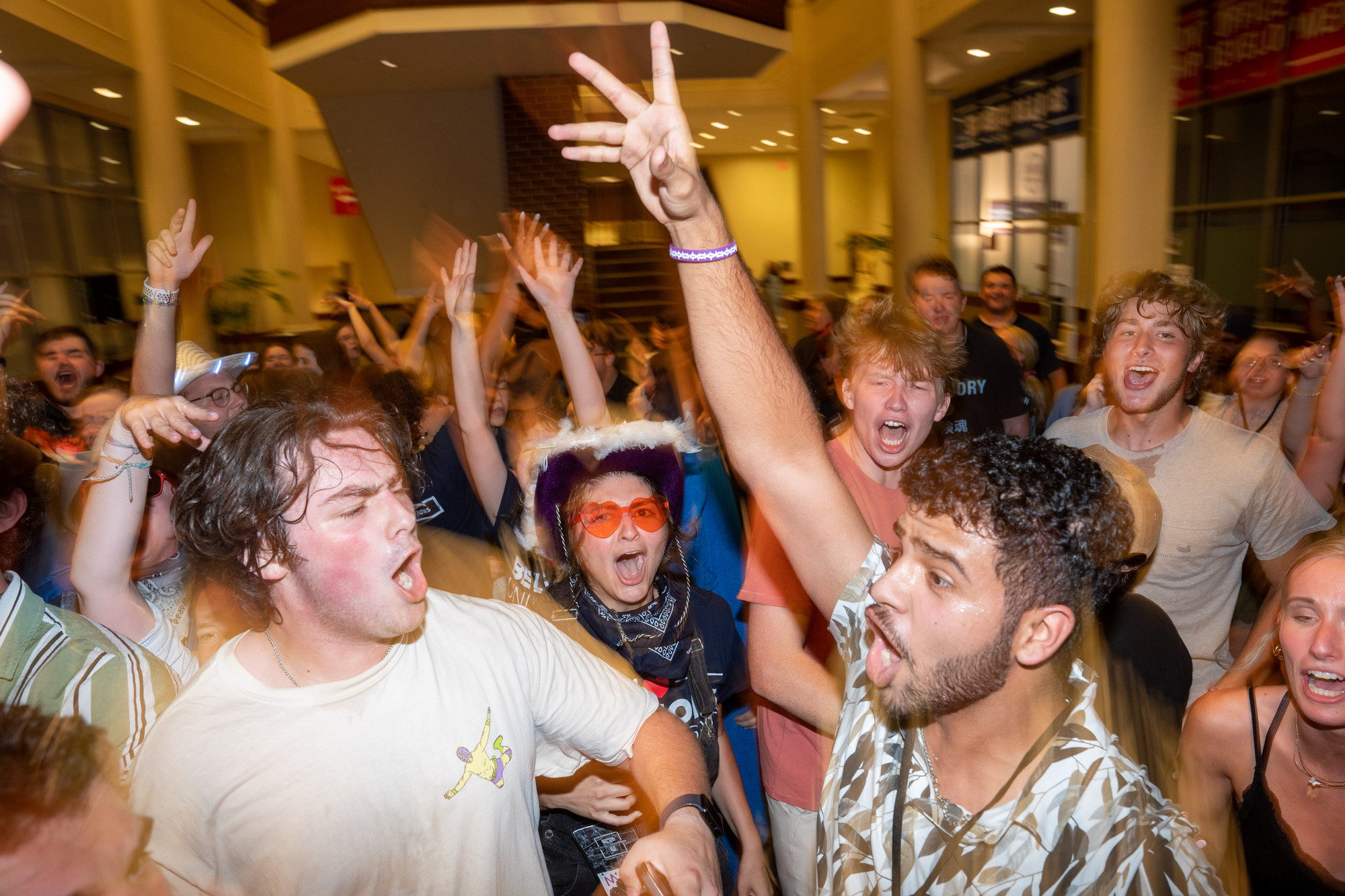 students dancing and having fun