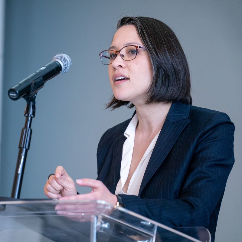 Dr. Jessica Wai-Fong Wong speaks in chapel