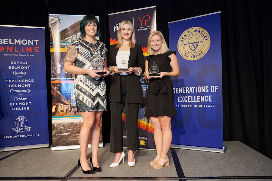 Pictured left to right: Lindsey Major, Alexa Barnett and Alexis Hughes