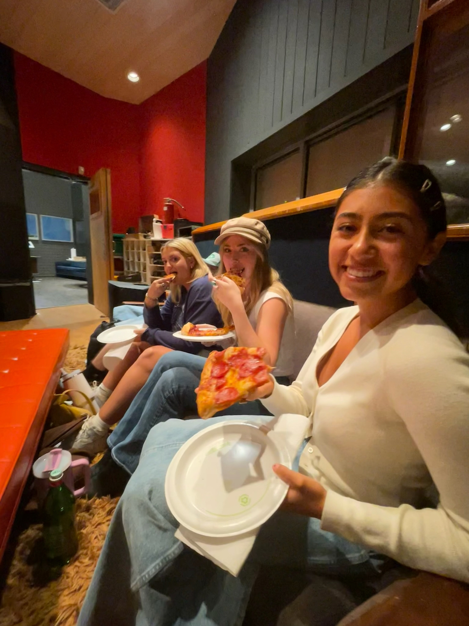 Entertainment and Culture Class at Pulse Music Group. (Pictured: Sydni Mulligan, Julia Larson and Olivia Gonzalez. Photo Credit: Caleb Pierce)