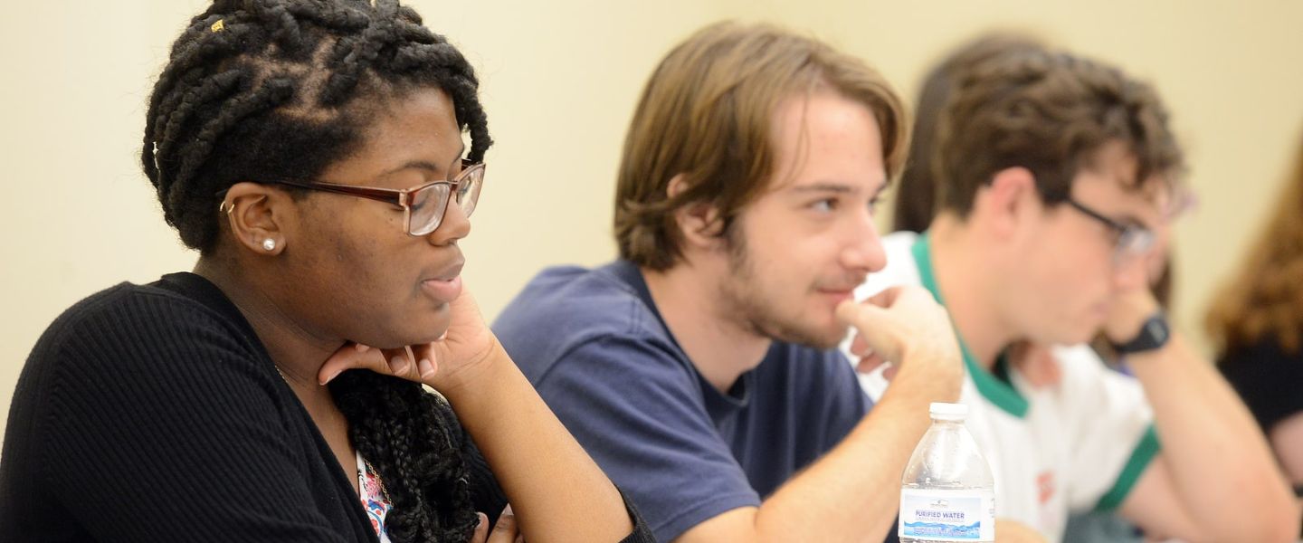 Students in an English classroom