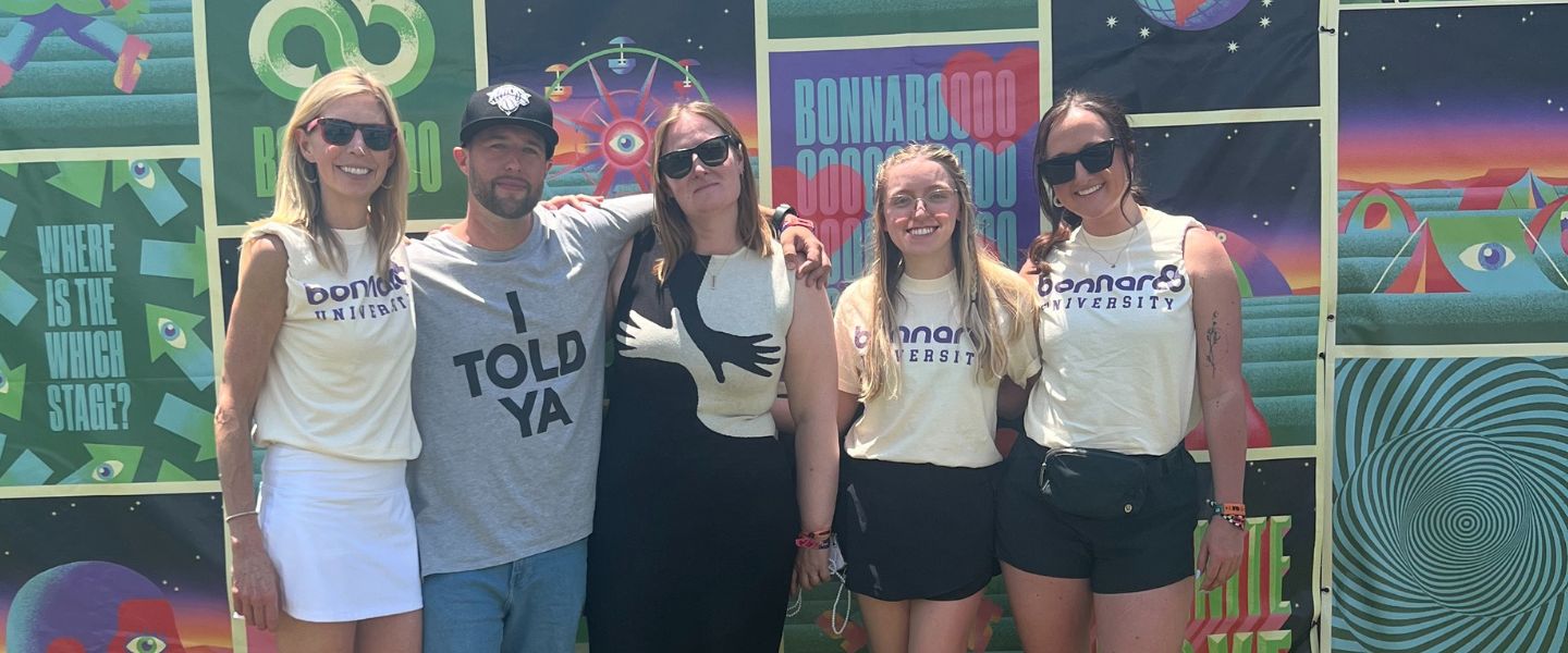 Students and faculty at Bonnaroo