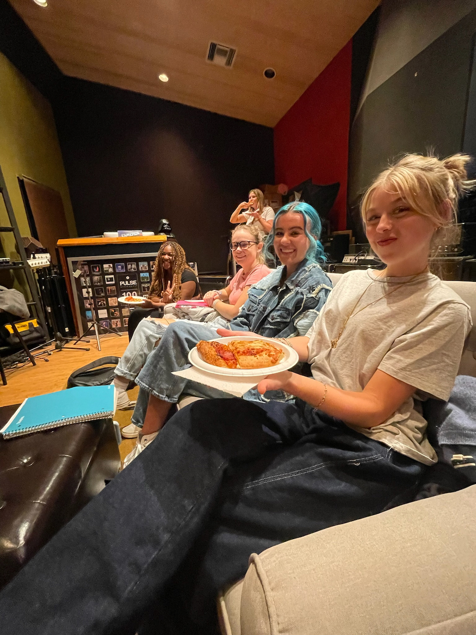 Entertainment and Culture Class at Pulse Music Group. (Pictured: Kadaisha Summers, Aliya Hedgecock, Keely Mulvihill, Mikayla Williams. Photo Credit: Caleb Pierce)