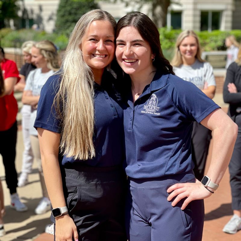 DPT students at the health fair