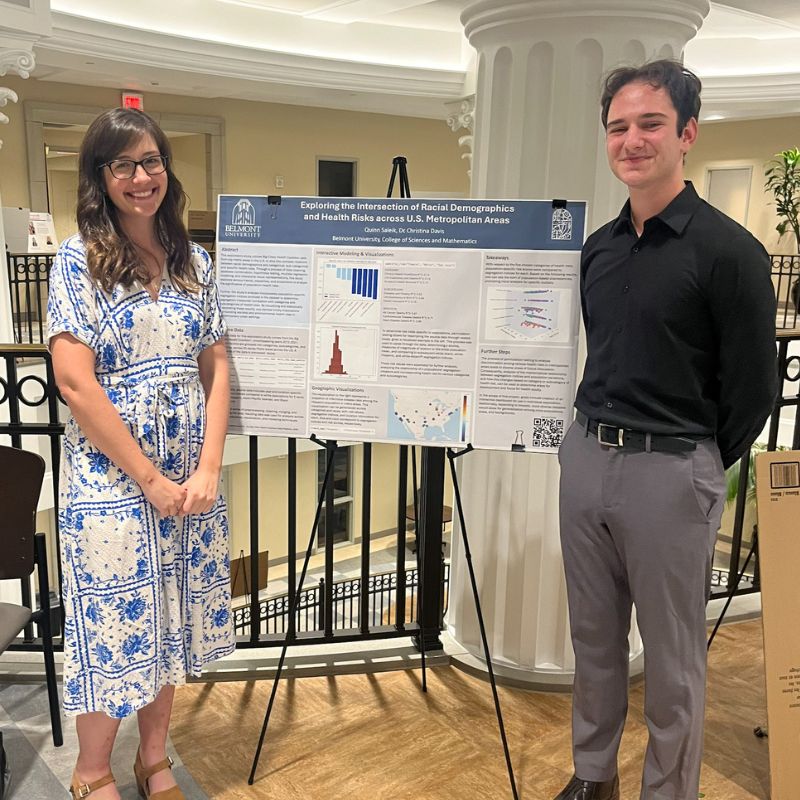 Saleik and Dr. Davis present their research at BURS