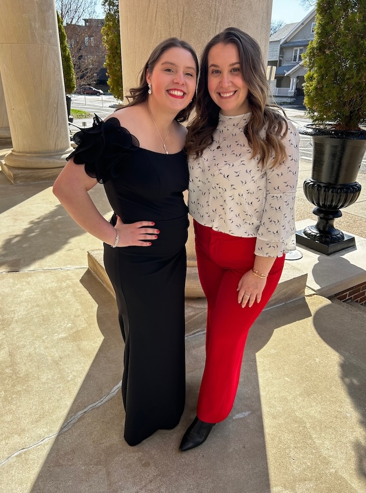 Sokolnicki with senior after her recital