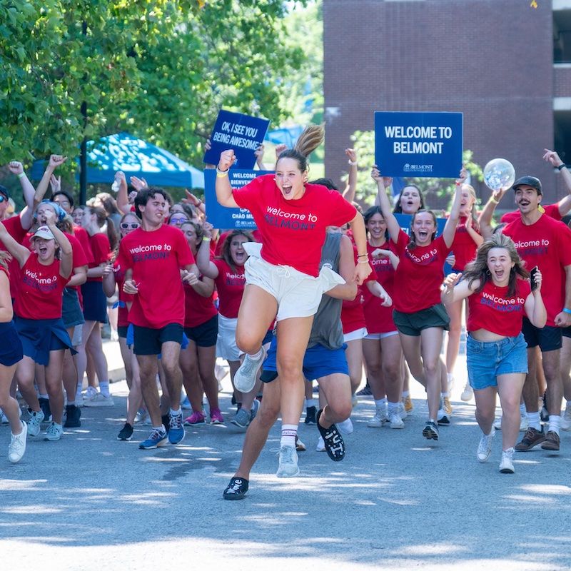 students during welcome week