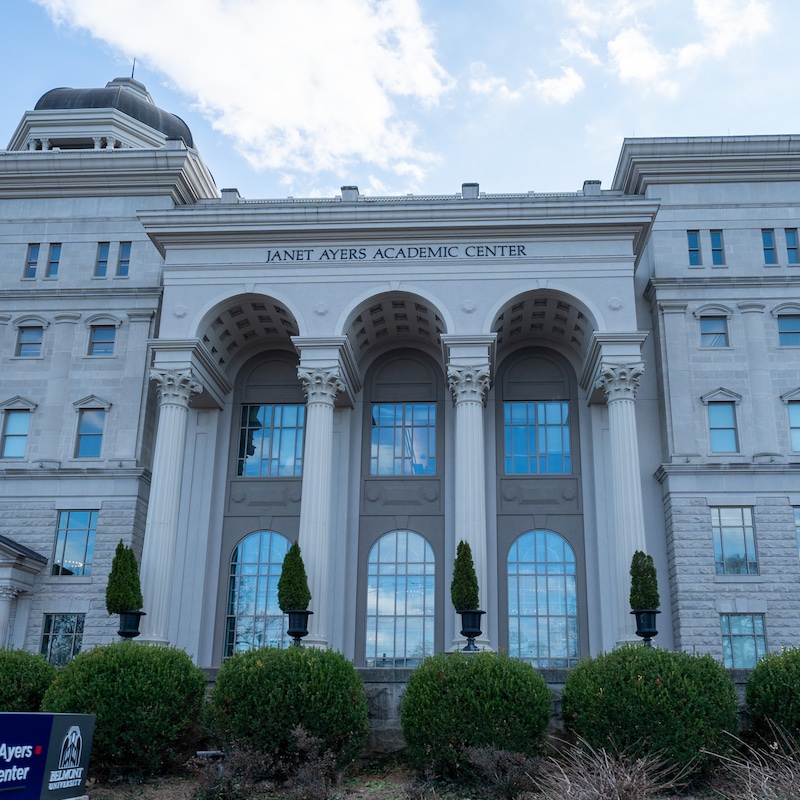 Exterior shot of the Janet Ayers Academic Center