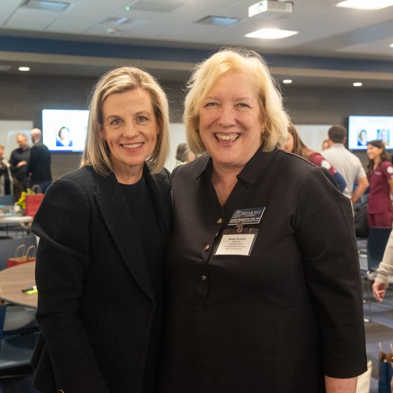 Dr. Julie Honey and Dr. Sandy Murabito pose for a photo