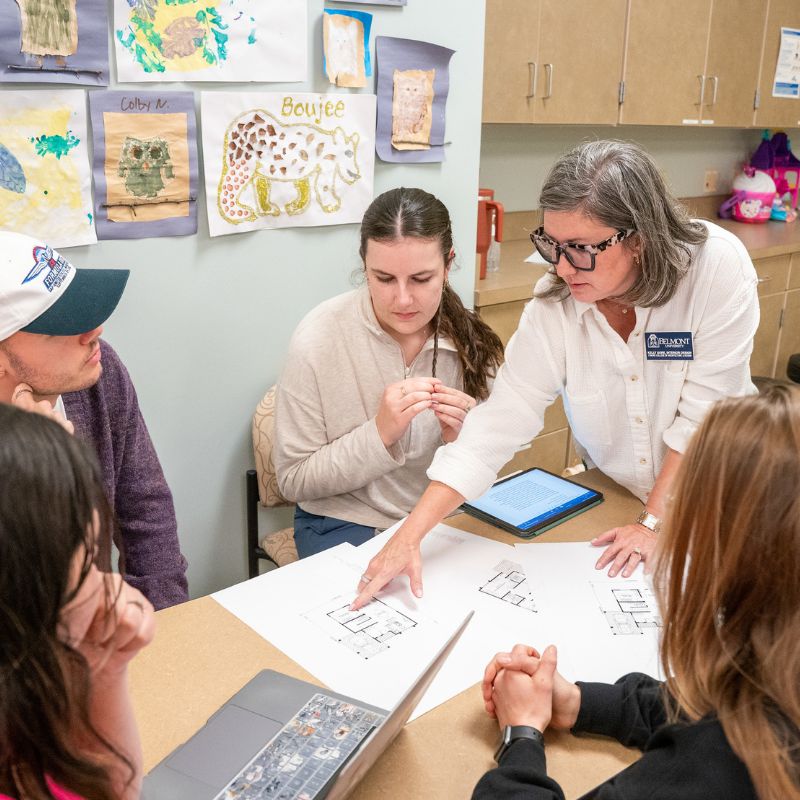 Students and faculty collaborate during the IPE event