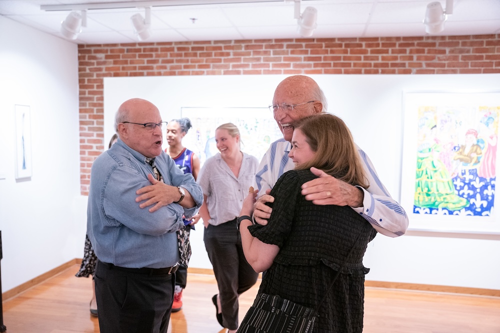 Walter Knestrick hugs Ashley from the TN State Museum