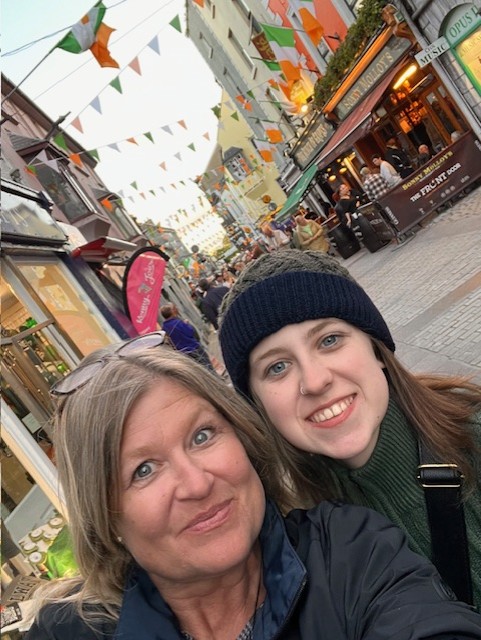 Dr. Beall and her daughter in Ireland