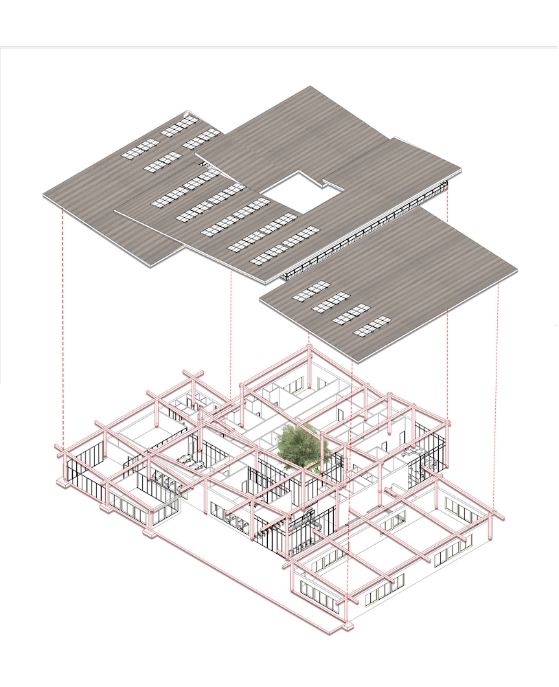 Rendering of a health care center in India