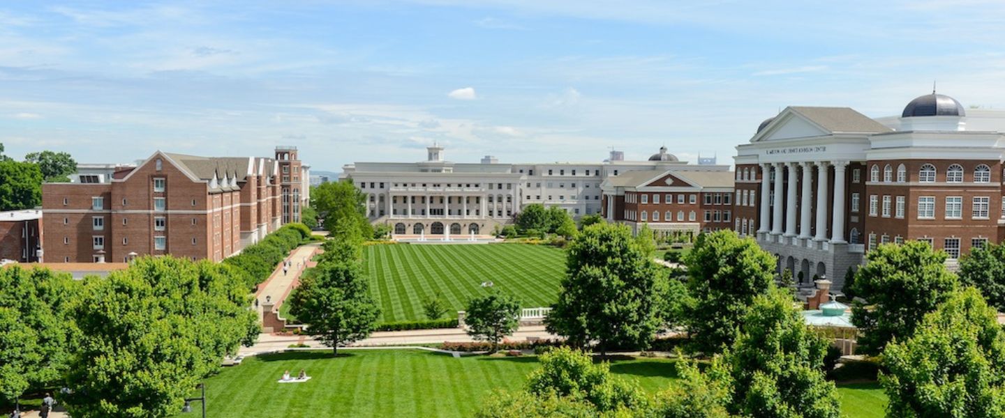 Belmont campus from above