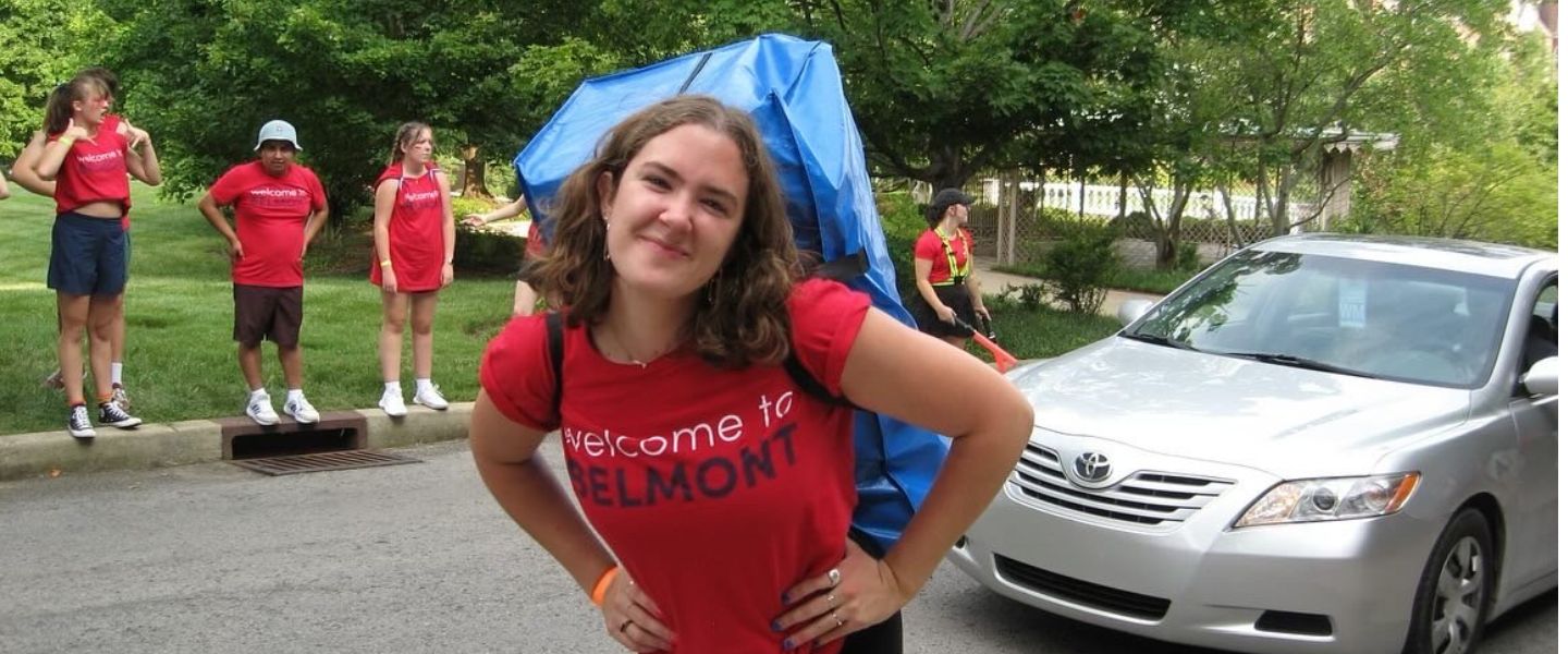 Gracie Watson on campus