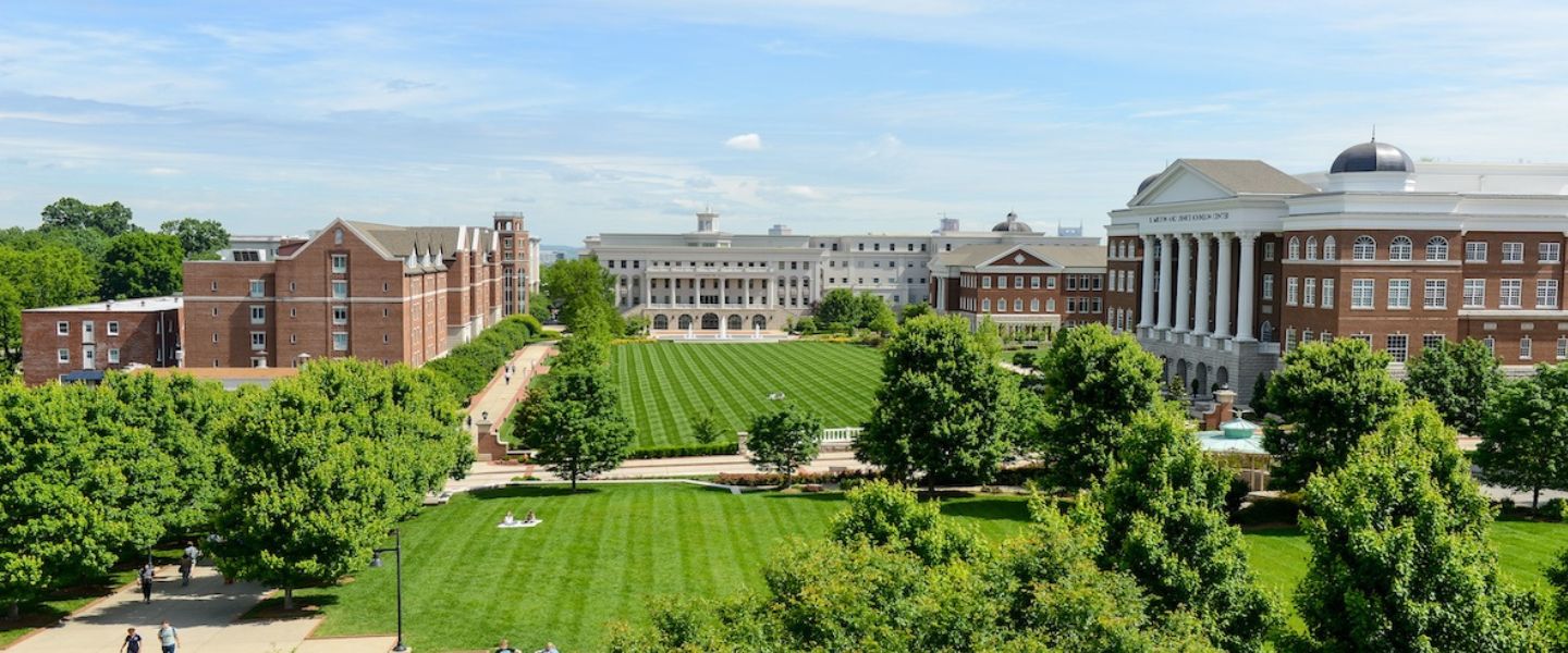 Belmont campus from above