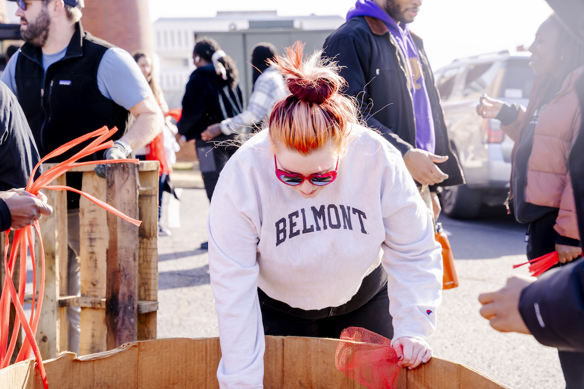 Woman at MLK Joint Day of Service