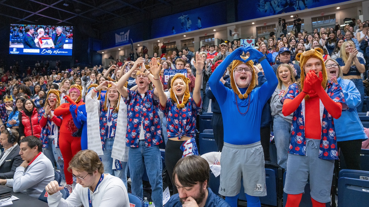 the MOB student section