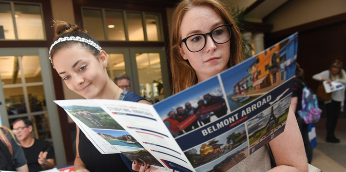 Students at Belmont Global Fair