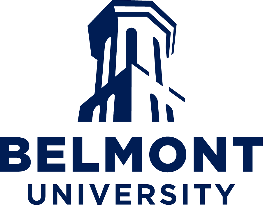 Belmont University Vertical Logo Single Color