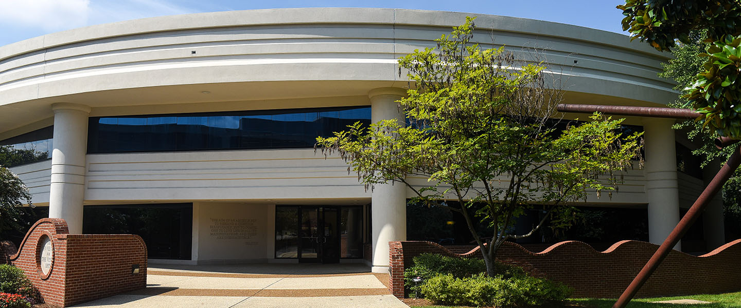 Exterior of the Leu Center for Visual Art