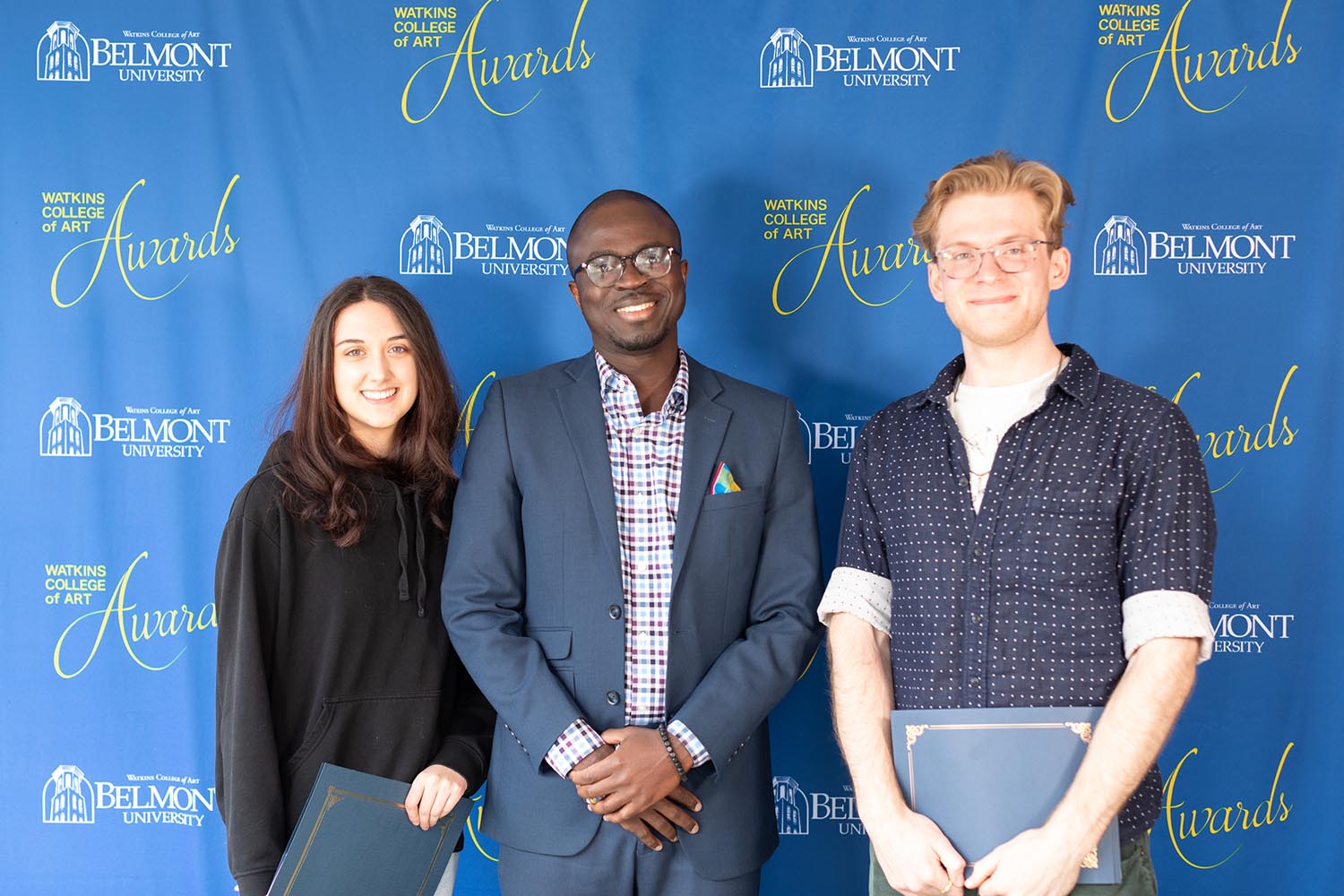 Students and teachers attending the 2022 Watkins College of Art Reception and Awards day