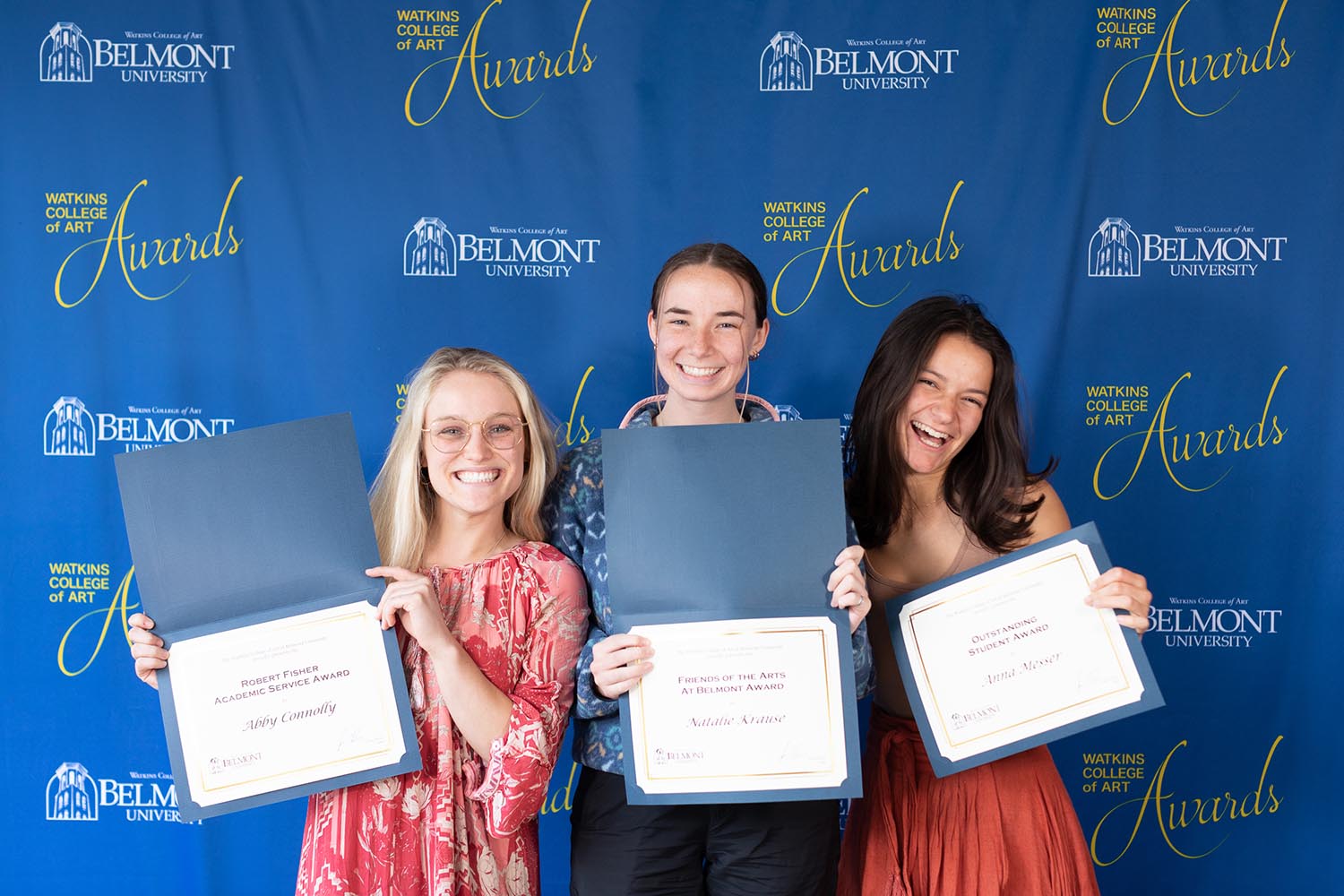 Students and teachers attending the 2022 Watkins College of Art Reception and Awards day